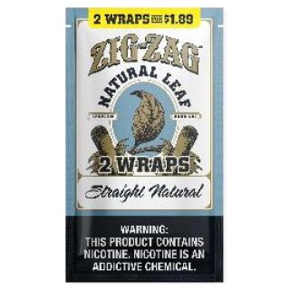 ZIG ZAG FLATWRAP 2/$1.89 STRAIGHT NATURAL 10CT