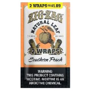 ZIG ZAG FLATWRAP 2/$1.89 SOUTHERN PEACH 10CT