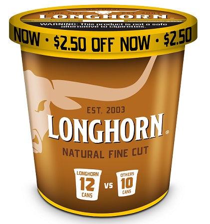 LONGHORN TUB 14.4OZ F/C NATURAL 2.50 OFF