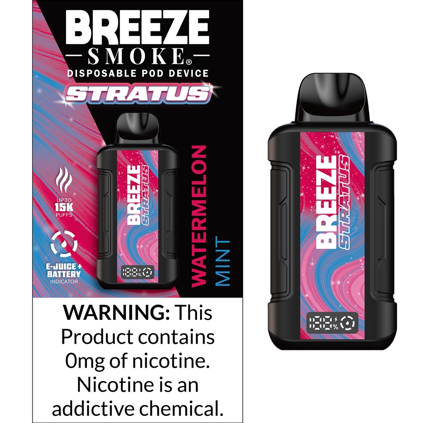 BREEZE 0MG STRATUS WATERMELON MINT 5CT