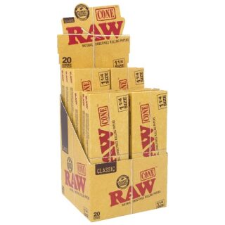 RAW CONES 1 1/4 20CT