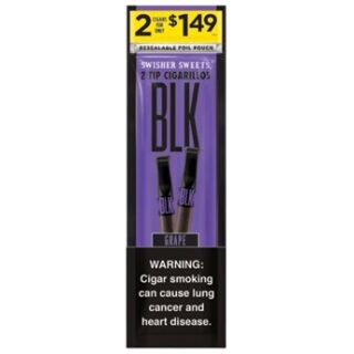 SWISHER BLK 2/$1.49 GRAPE 15/2CT