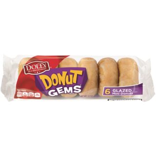 DOLLY MADISON DONUT GEMS GLAZED 6CT