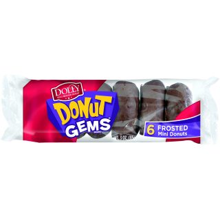 DOLLY MADISON DONUT GEMS CHOCOLATE 6CT