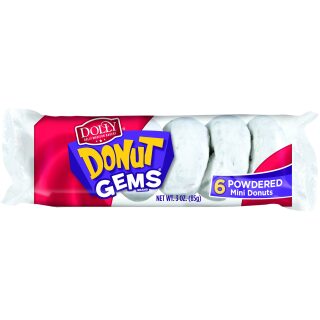 DOLLY MADISON DONUT GEMS POWDER 6CT