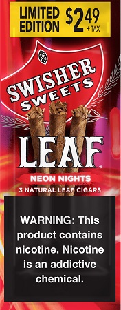 SWISHER LEAF CIGARS 3/$2.49 NEON NIGHTS