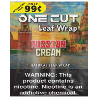ONE CUT LEAF WRAP .99Â¢ RUSSIAN CREAM 20CT