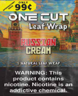 ONE CUT LEAF WRAP .99 RUSSIAN CREAM 20CT - Martin & Snyder Product Sales