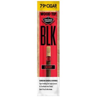 SWISHER  BLK .79 WOOD TIP CHERRY 20CT
