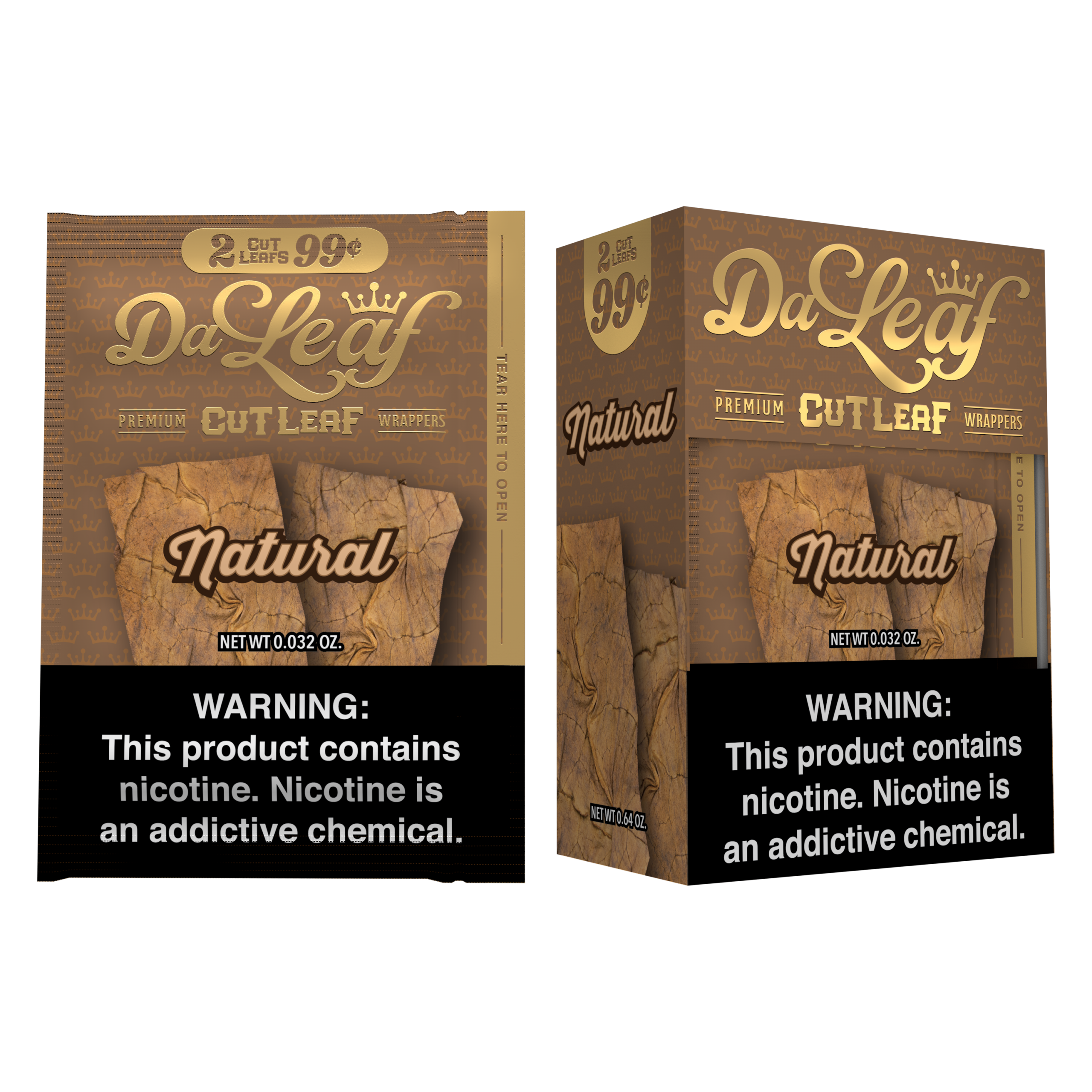 DA LEAF 2/99¢ NATURAL 20CT