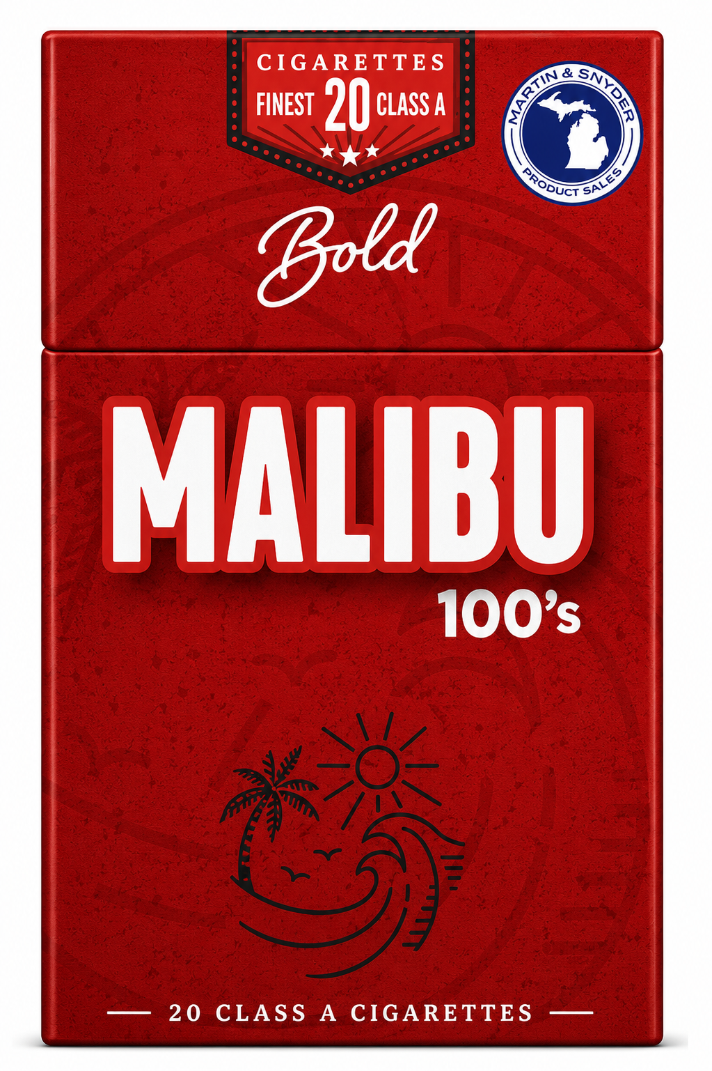 MALIBU 100’S RED BOLD