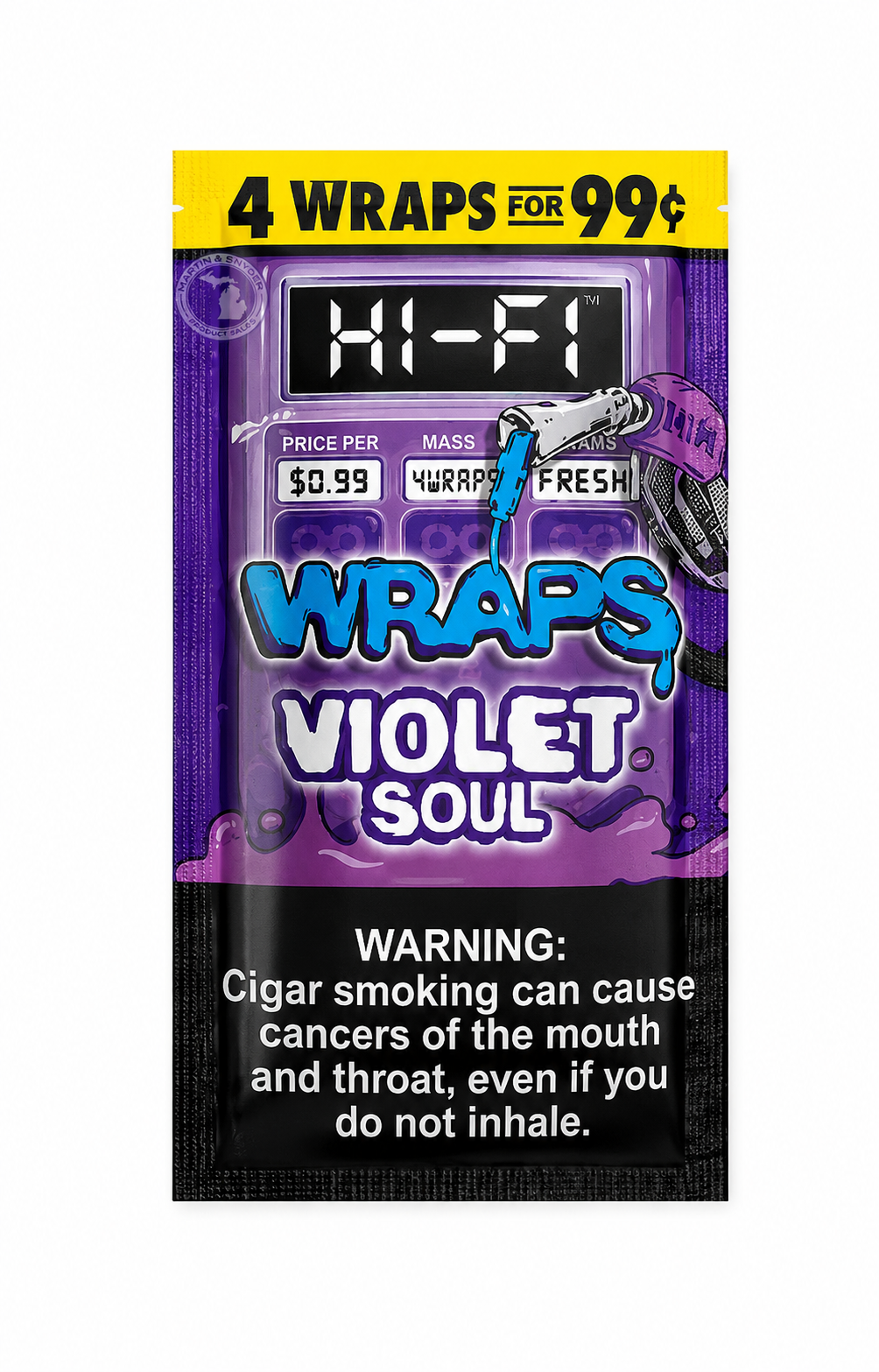 HI-FI 4/99¢ FLAT WRAPS VIOLET SOUL 15CT