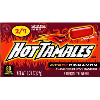 JUST BORN  2/$1 HOT TAMALES 24 CT