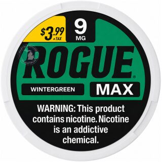ROGUE MAX  9MG $3.99 WINTERGREEN 5/20CT